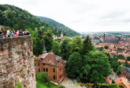 View of Heidelberg from the Castle terrace